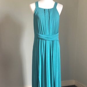 Anthropologie (Maeve) teal maxi dress